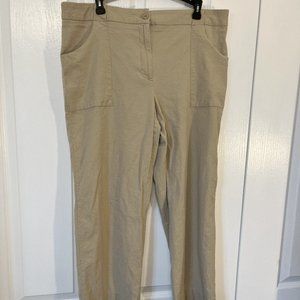 Linen/viscose blend pants